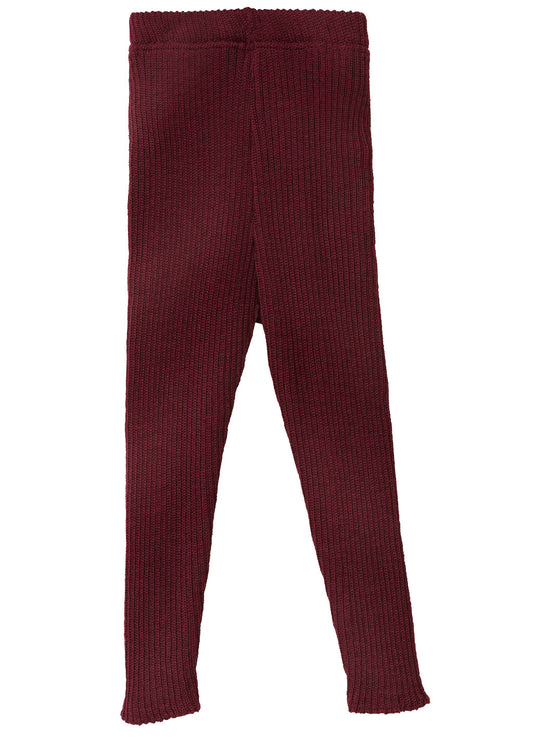Strick-Leggings - Merinowolle - cassis | disana