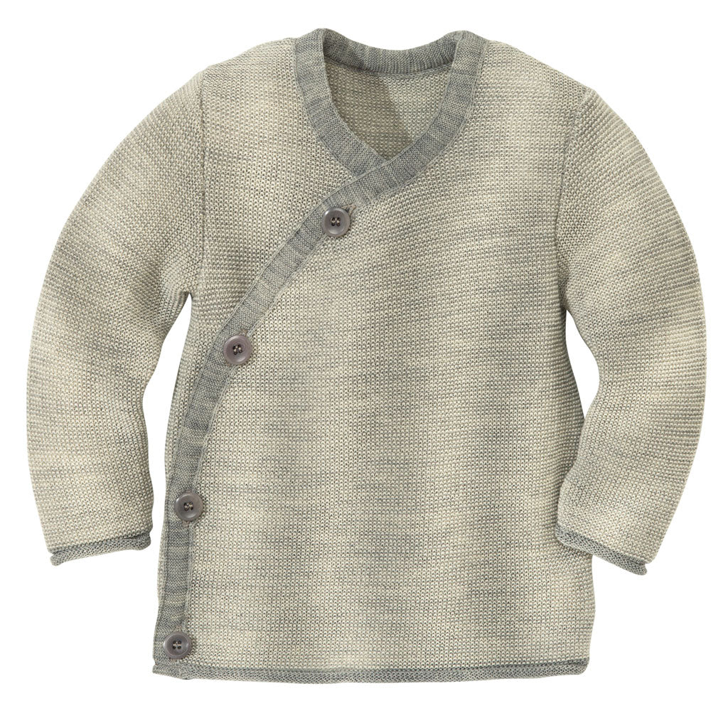 Wickel-Jacke - melange - grau-natur | disana