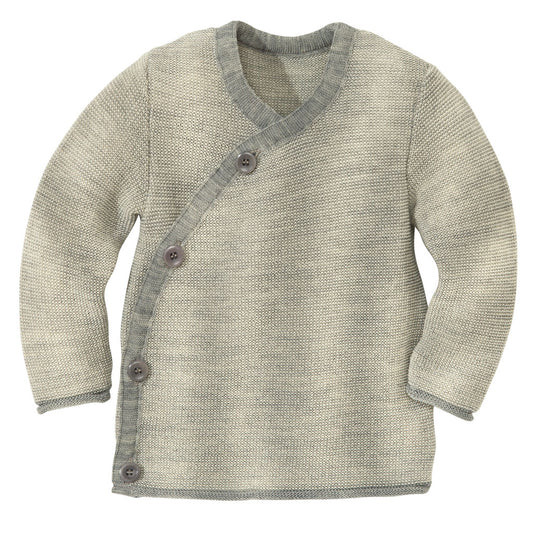 Wickel-Jacke - melange - grau-natur | disana