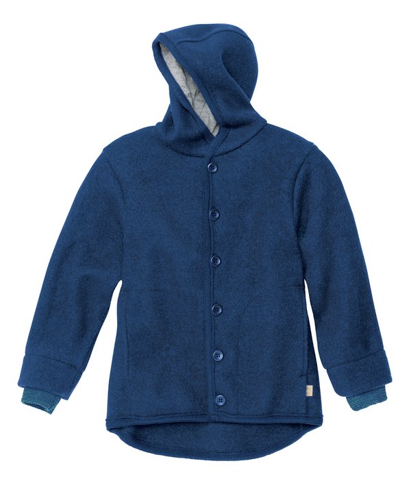 Wollwalk-Jacke. Winterjacke. Übergangsjacke. Marine | disana