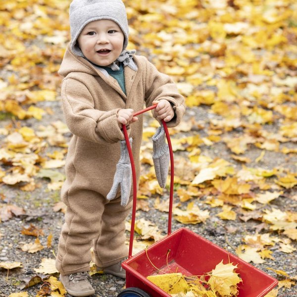 Wollwalk Overall, karamell von disana