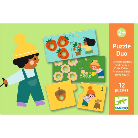 Puzzle. "Duo-erste Zahlen" | Djeco