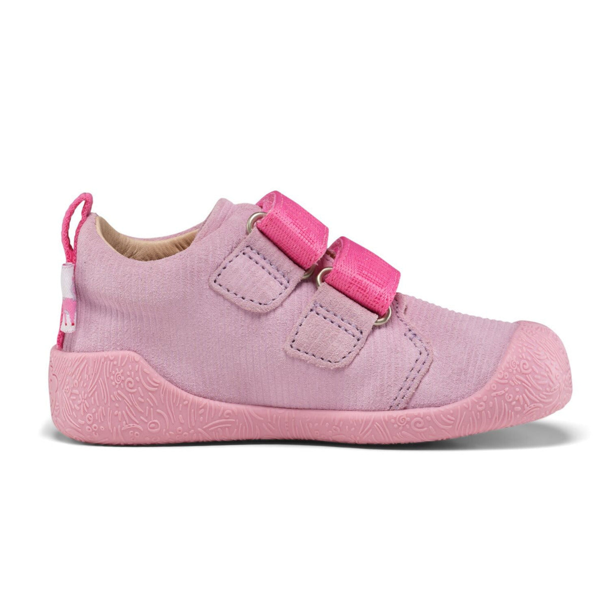 Lauflerner Leder Walky, ein hochwertiger Minimalschuh aus weichem Leder, Medell Einhorn, Seitenansicht innen.