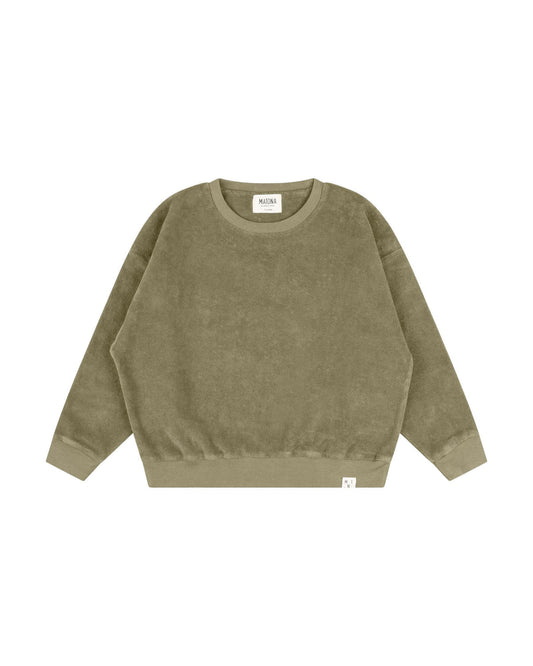Crewneck Sweatshirt olive green | MATONA
