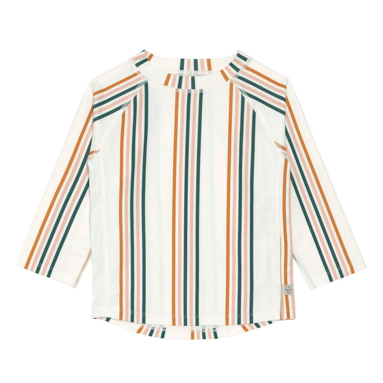 UV Strandshirt Kinder Langarm - Streifen, Rosa-Weiß | Lässig