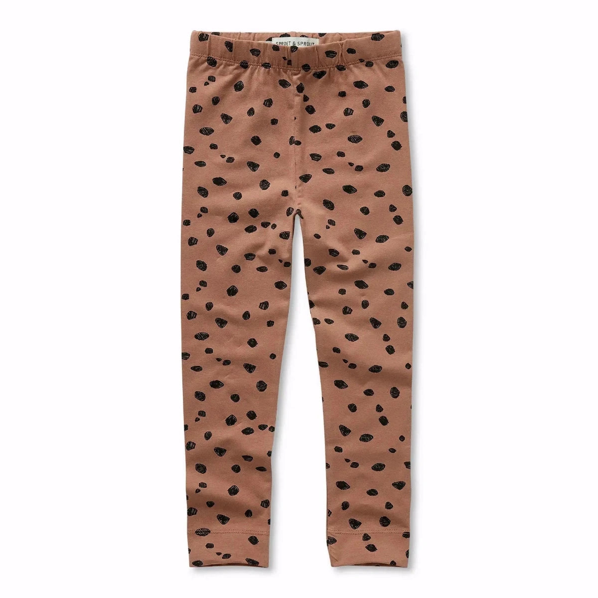 Leggings mit animal print, braun als hauptfarbe