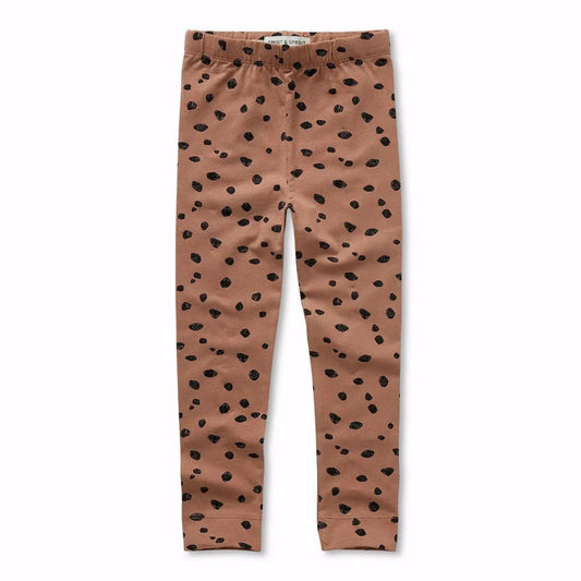 Leggings mit animal print, braun als hauptfarbe