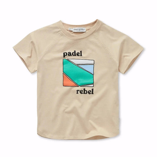 Raglan Tshirt mit coolen Print padel rebel
