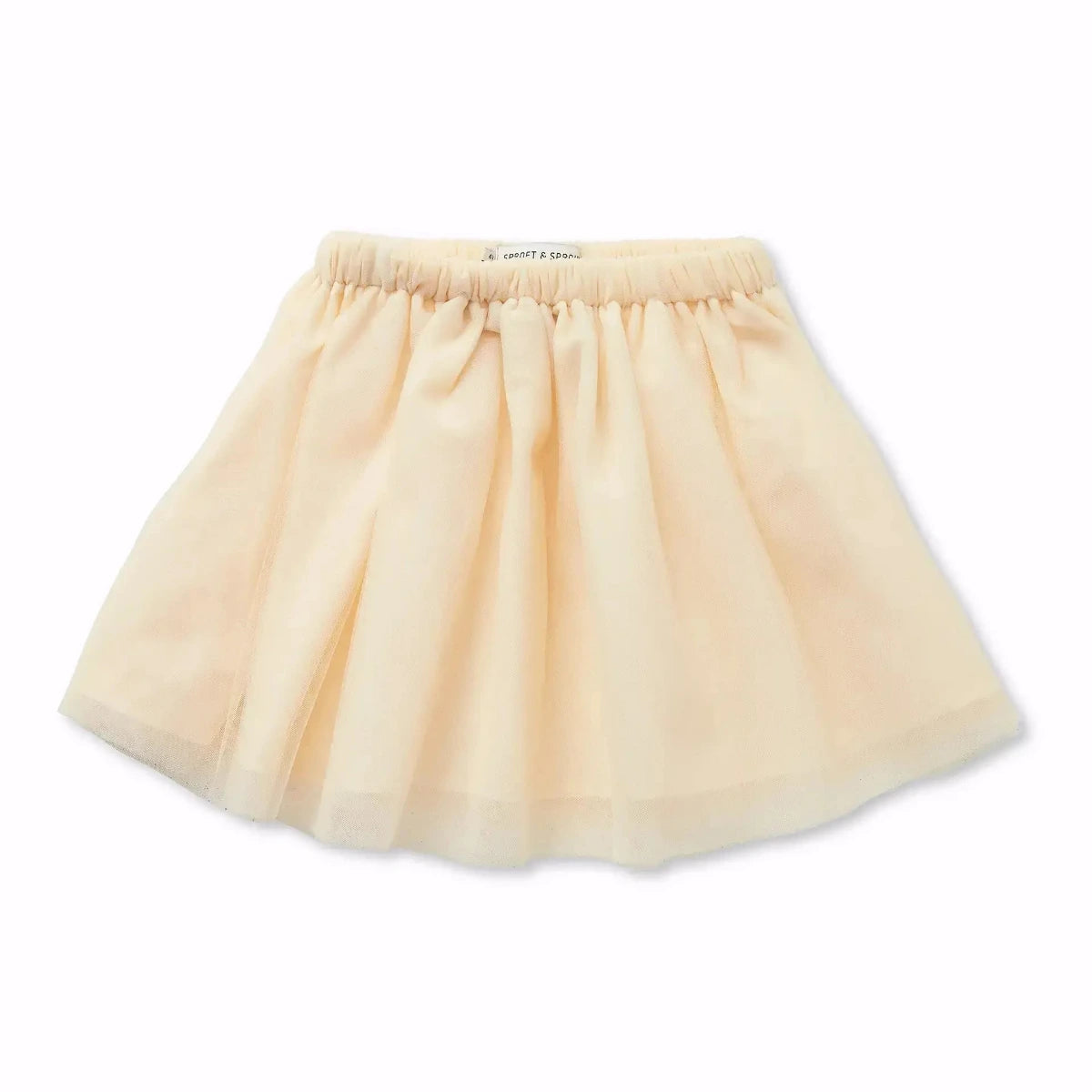 Tüllrock in sanften beige Ton mit flexiblen Bund