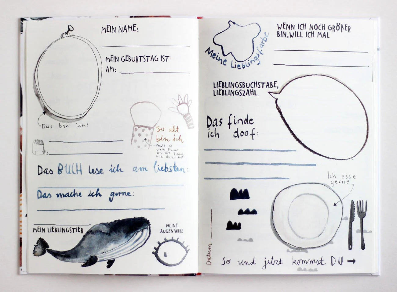 Freundebuch "Bunt & Einzigartig" | Hochwertiges Erinnerungsalbum (ab 4 J.)