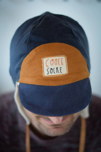 Coole Socke Aufnäher auf einer Cap