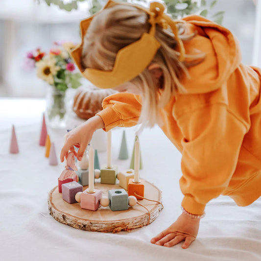 Geburtstagswürfel. Holz. Bunt | Grimms