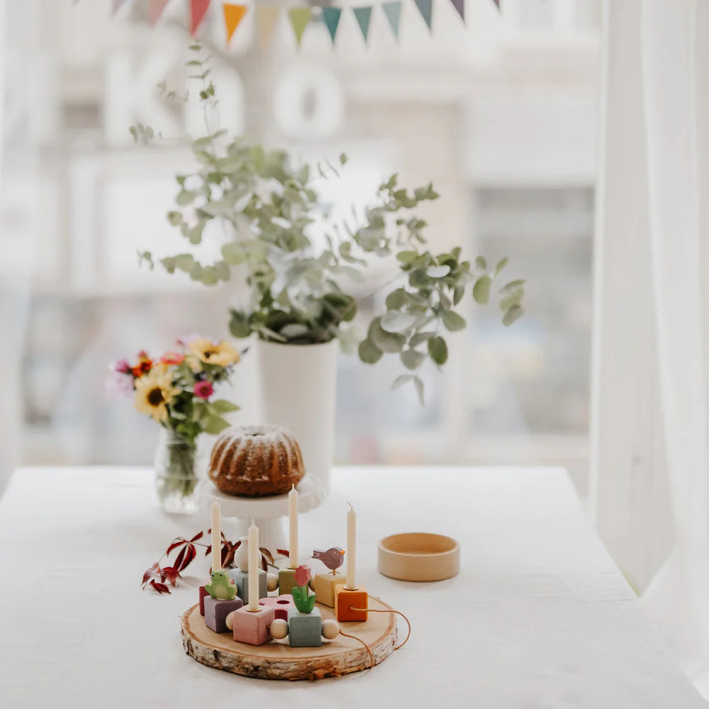 Geburtstagswürfel. Holz. Bunt | Grimms