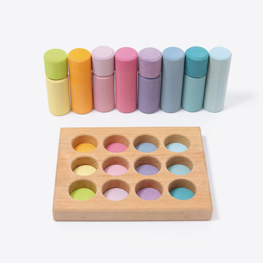 Steckspiel kleine Walze. pastell | Grimms
