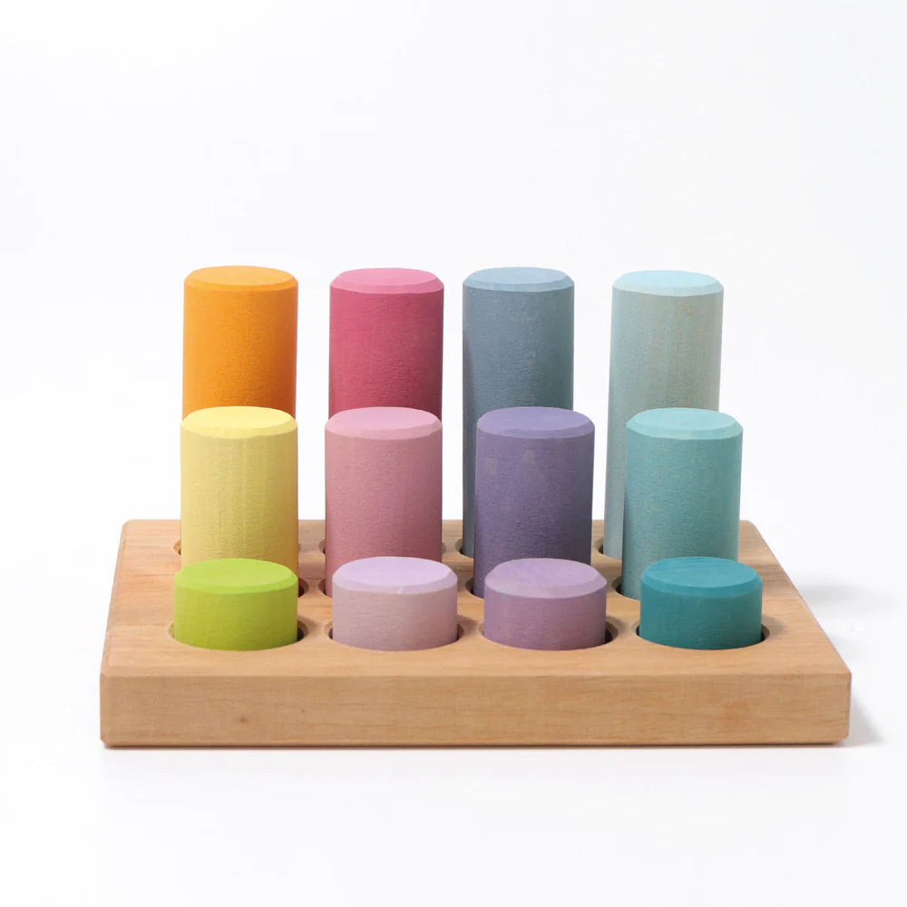 Steckspiel kleine Walze. pastell | Grimms