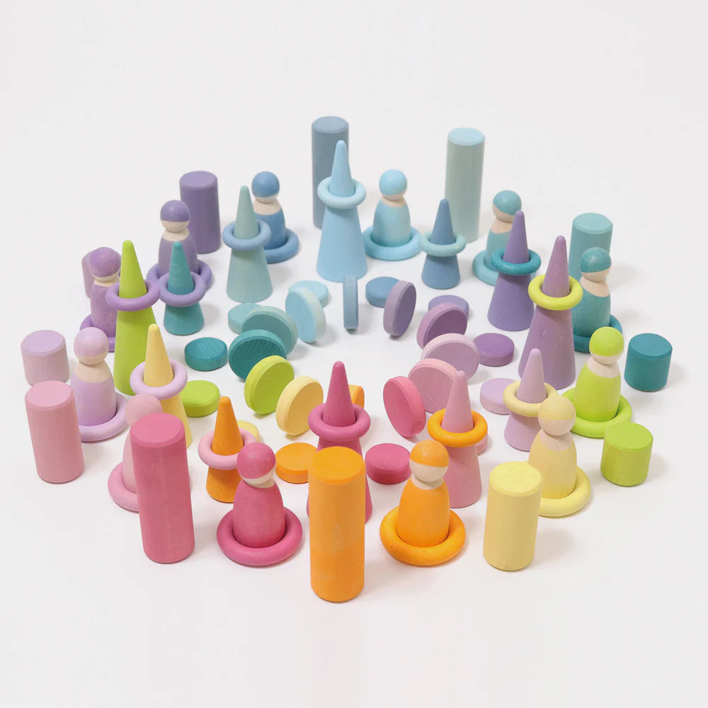 Steckspiel kleine Walze. pastell | Grimms