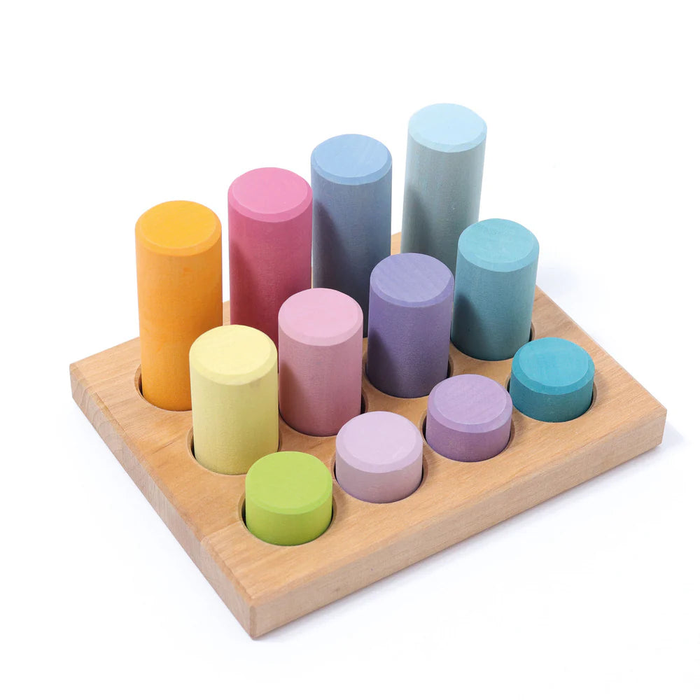Steckspiel kleine Walze. pastell | Grimms