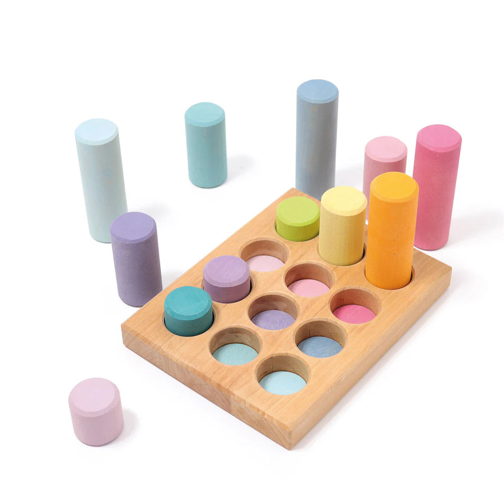 Steckspiel kleine Walze. pastell | Grimms