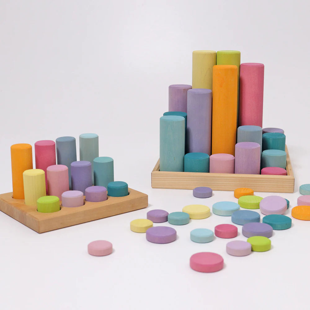 Steckspiel kleine Walze. pastell | Grimms