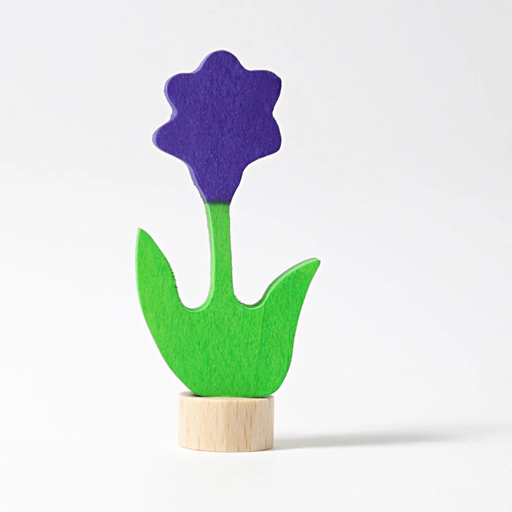 Steckfigur. lila Blume | Grimms