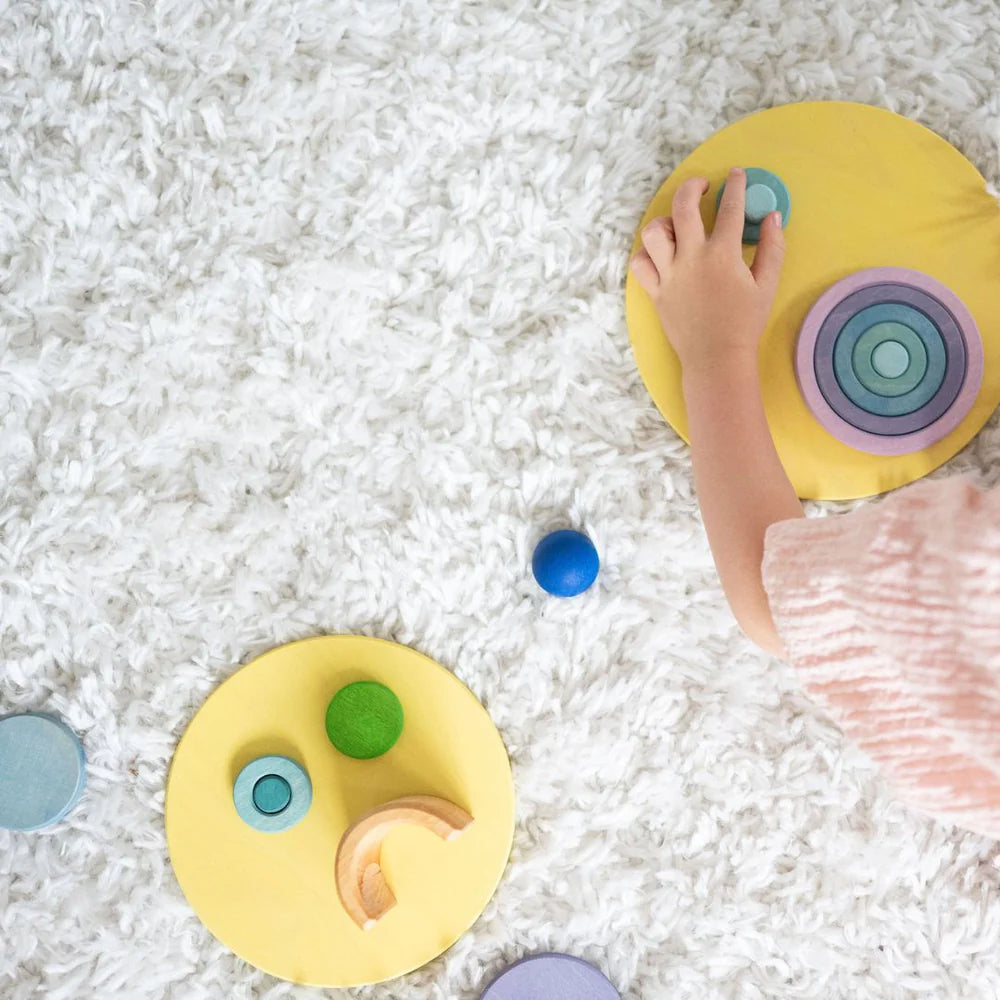 Konzentrische Kreise und Ringe Pastell | Grimms