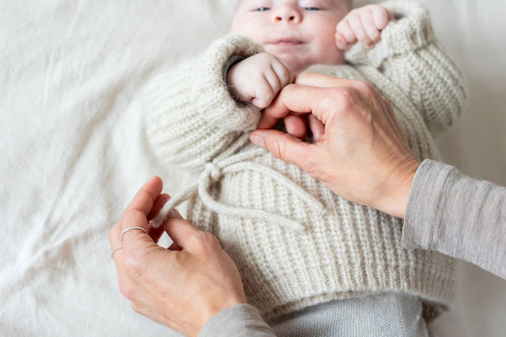 Baby Alpaka Cardigan | HALFEN
