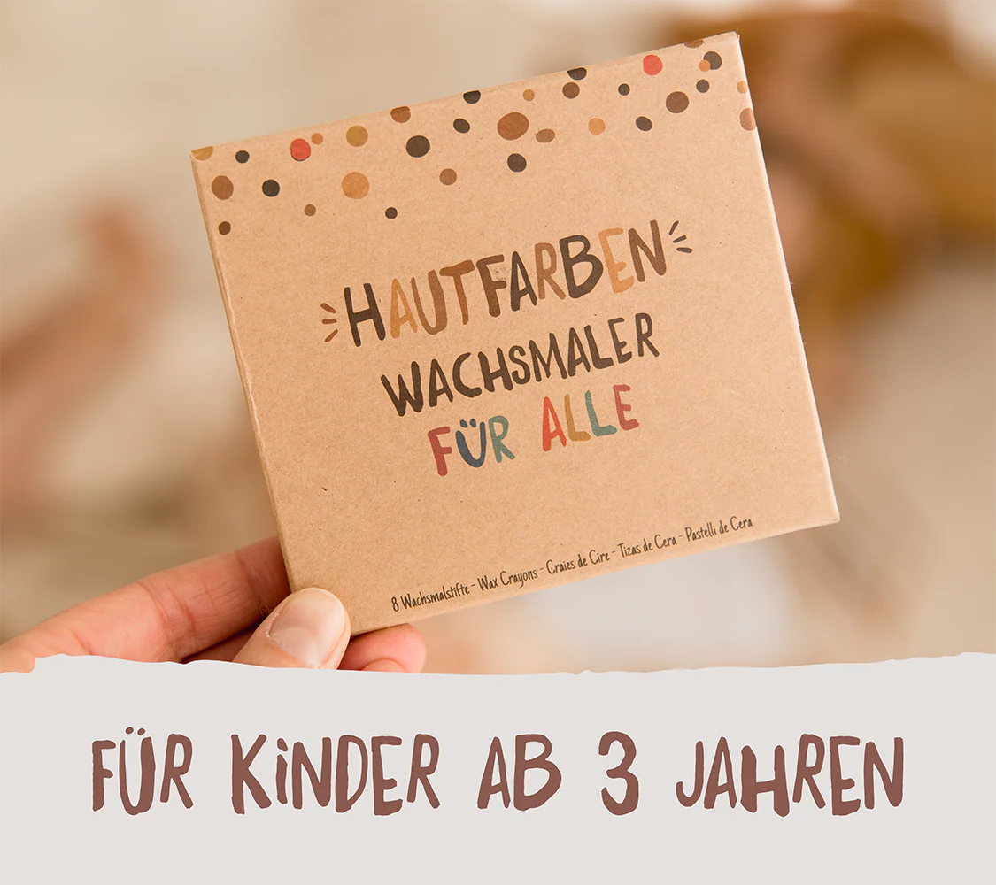 Wachmalstifte für alle. Set 8 Stiften | hautfarben