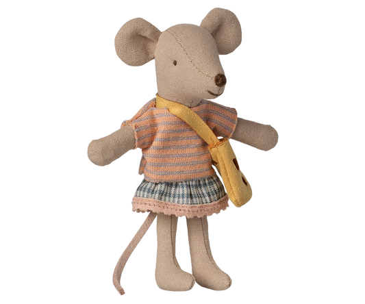 Keine Schwester Maus mit Tasche| Maileg