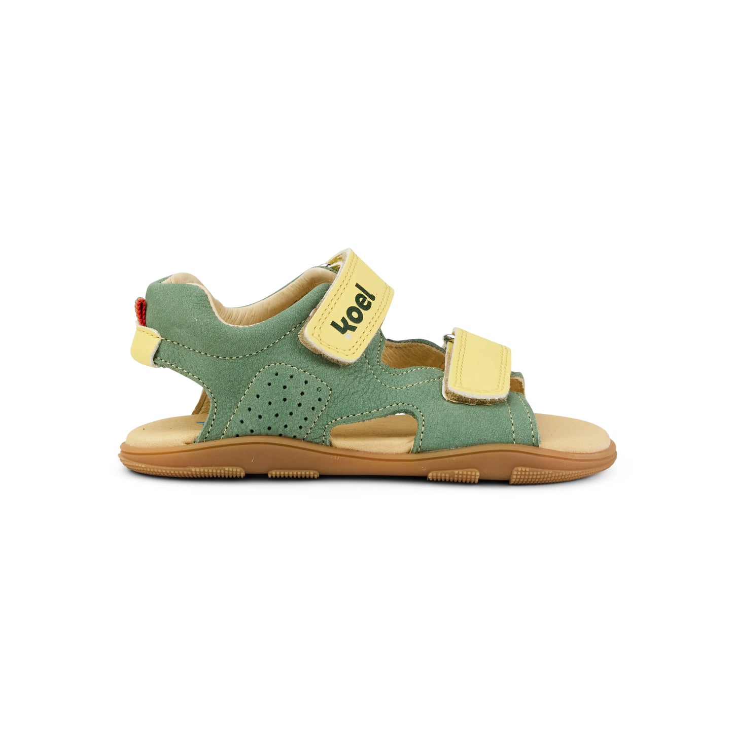 Koel Ova leather. Sandalen olive