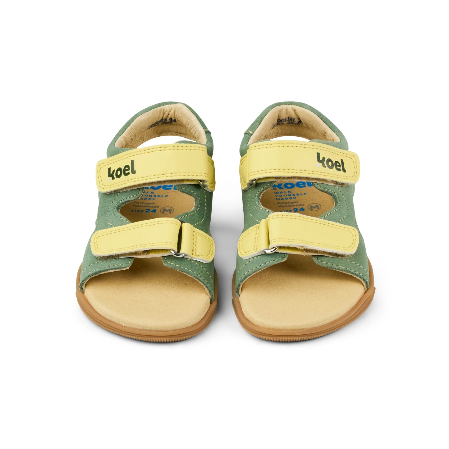 Koel Ova leather. Sandalen olive