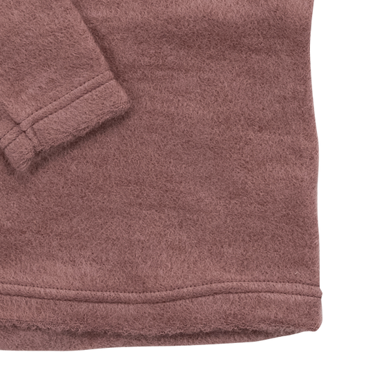 Pullover aus Wolle mit Druckknöpfen. mauve | Lilano