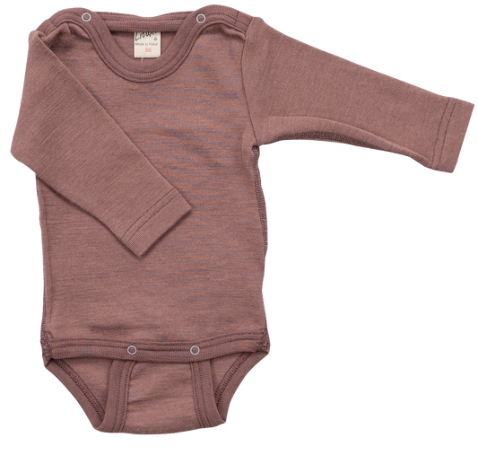 Body, Wolle/Seide, langarm, mauve | Lilano