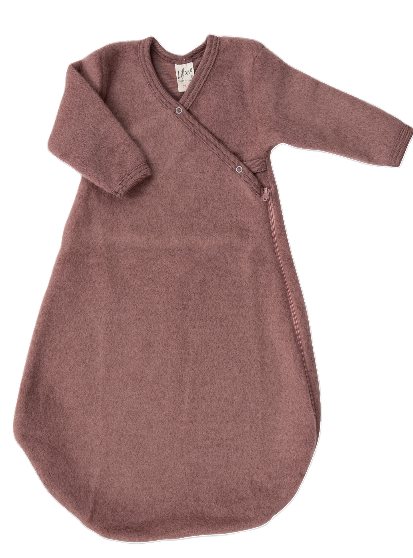 Wickel-Schlafsack, langarm, Schurwolle kbT, versch. Farben | Lilano