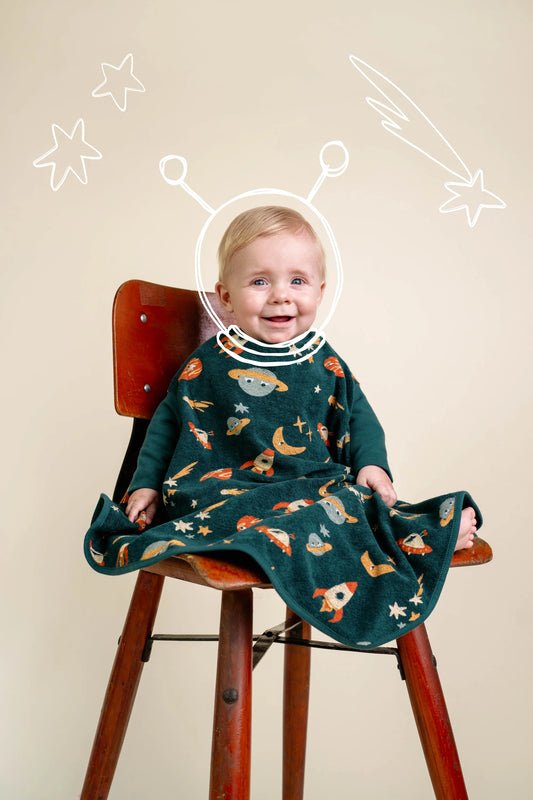 Limited Edition. Lätzchen "Boo", Cosmic . Frottee. wasserdicht | Little Casimir