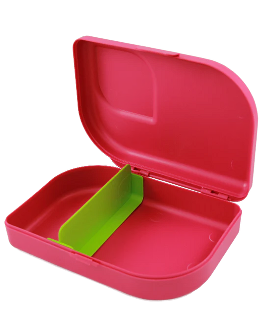 Brotdose, Zuckerrohr, Bio, mit Trenner, pink, ajaa!
