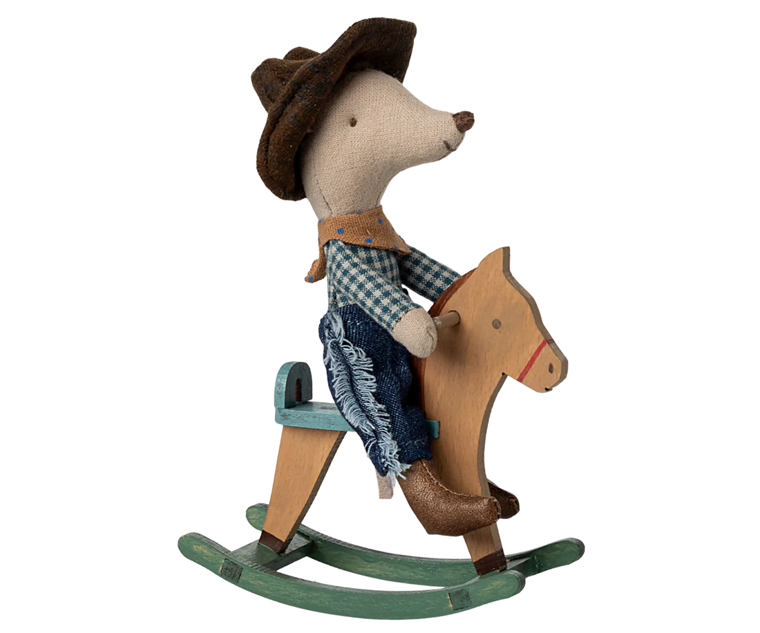 Cowboy mit Schaukelpferd | Maileg