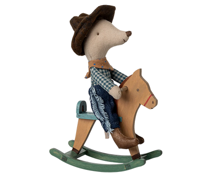 Cowboy mit Schaukelpferd | Maileg