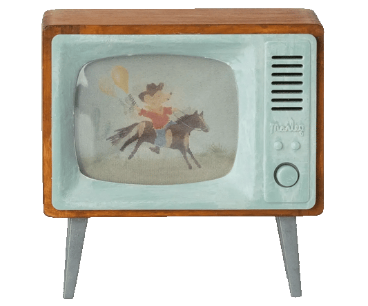 Maileg Miniatur-Fernseher – Retro-Design mit Lichtfunktion_4