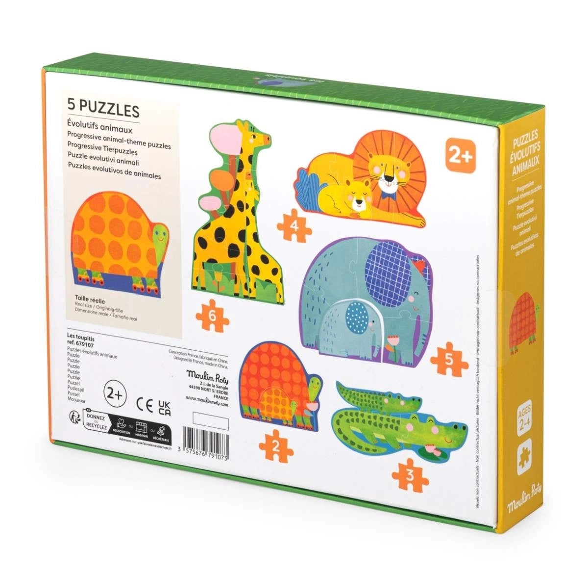 Puzzle "Tierbabys" | Moulin Roty