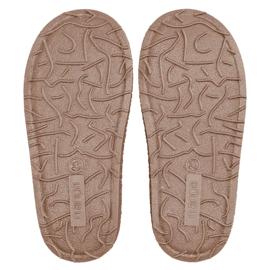 Hausschuhe. Wolle. Giraffe. beige | Nanga