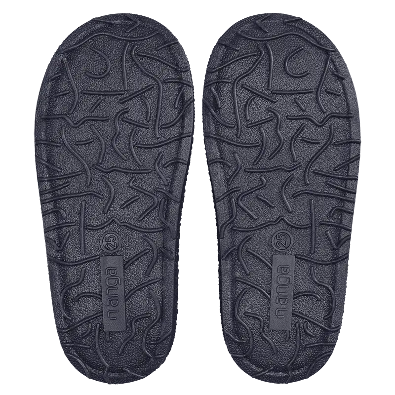 Hausschuhe. Wolle. Herzen. dunkel blau | Nanga