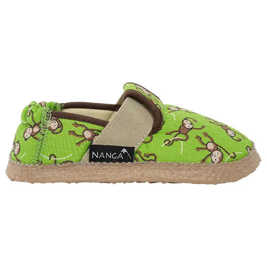 Hausschuhe für Kinder. Lustige Äffchen. Unisex. Bio-Baumwolle