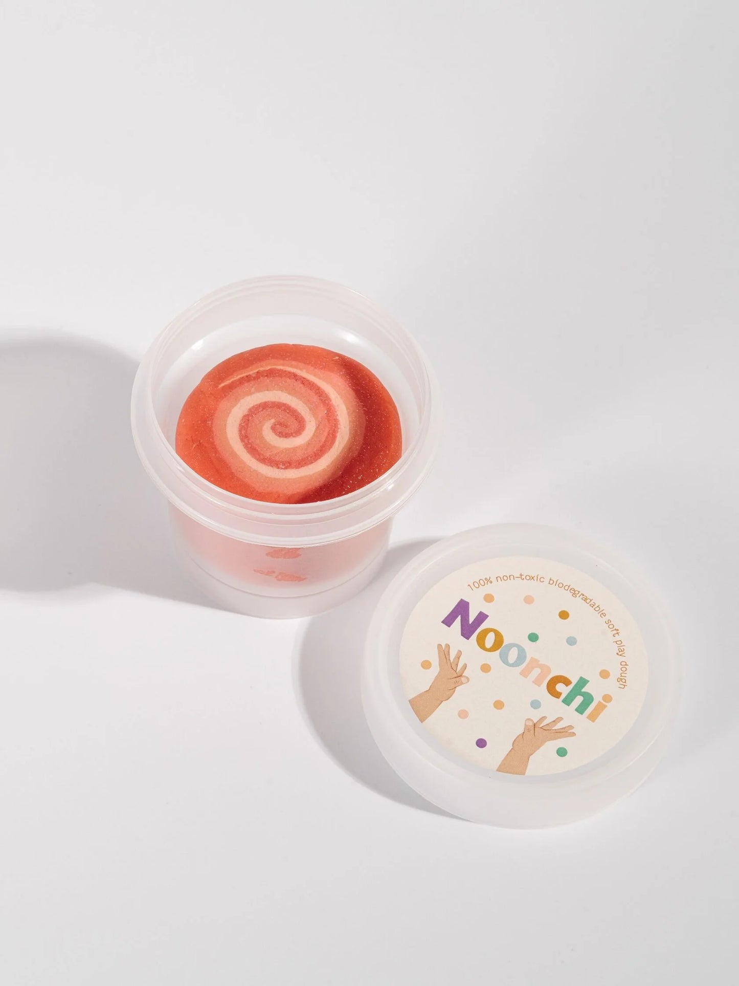 Noonchi Organics Bio-Knete – Farbe: Candy Swirl coral