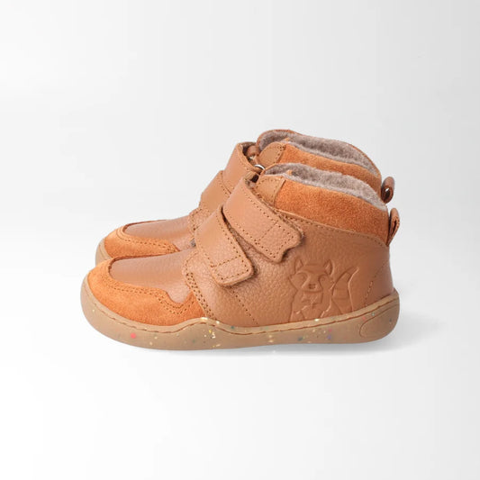 Barfußschuh streifenhörnchenSTYLE haselnuss, leicht gefüttert| bLIFESTYLE