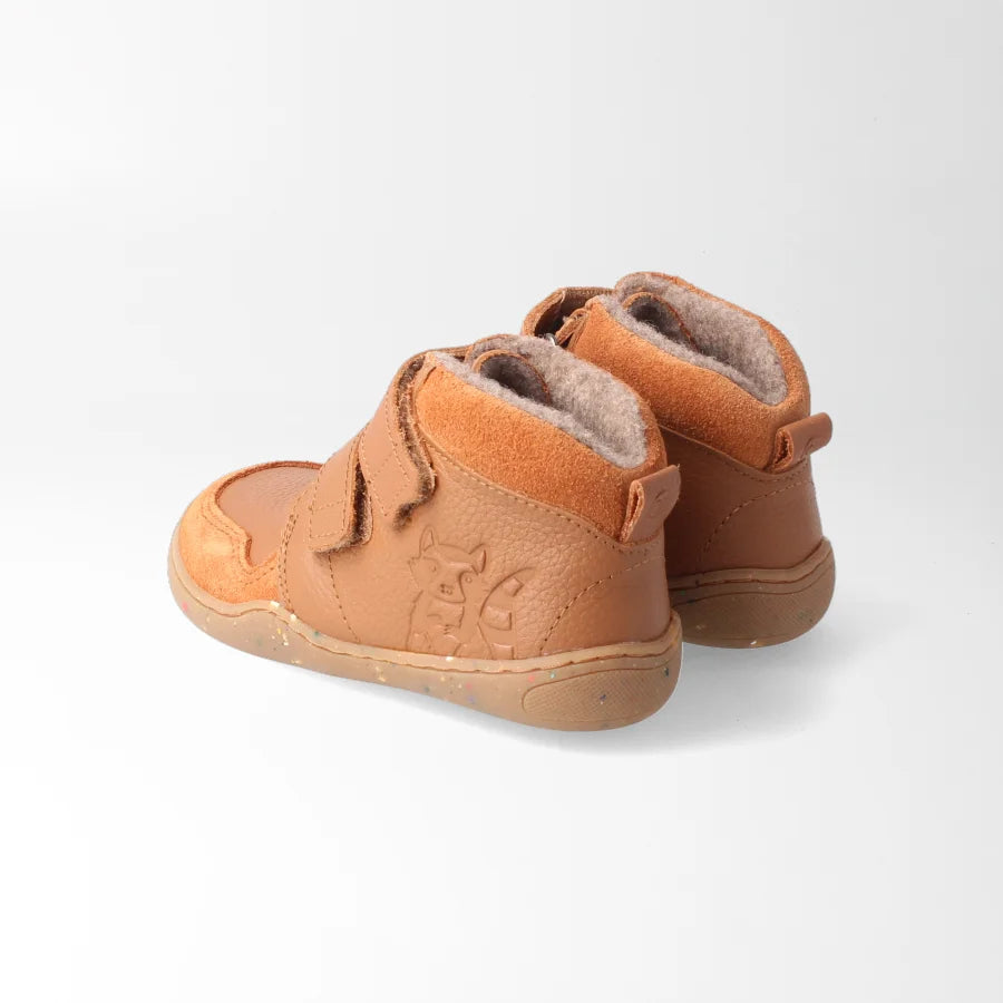 Barfußschuh streifenhörnchenSTYLE haselnuss, leicht gefüttert| bLIFESTYLE