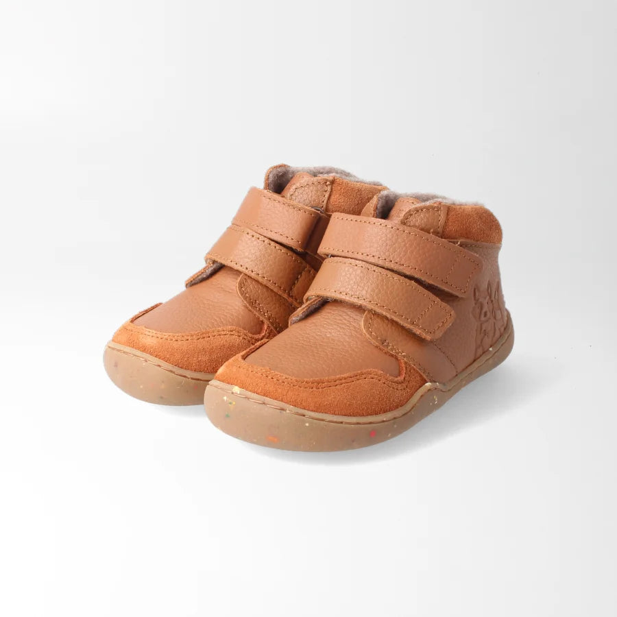 Barfußschuh streifenhörnchenSTYLE haselnuss, leicht gefüttert| bLIFESTYLE