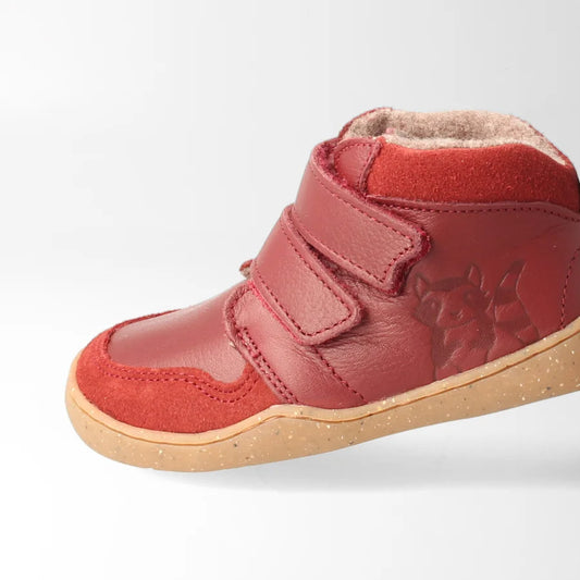 Barfußschuh bLIFESTYLE StreifenhörnchenSTYLE KIDS – bordeaux