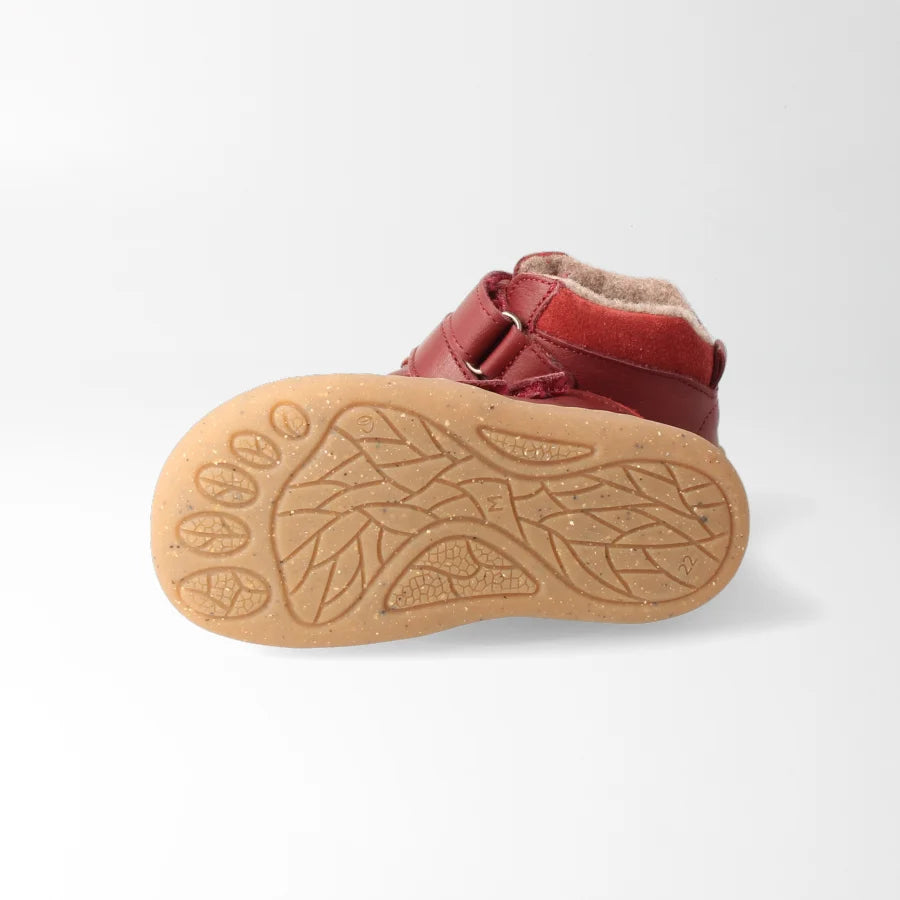 Barfußschuh bLIFESTYLE StreifenhörnchenSTYLE KIDS – bordeaux