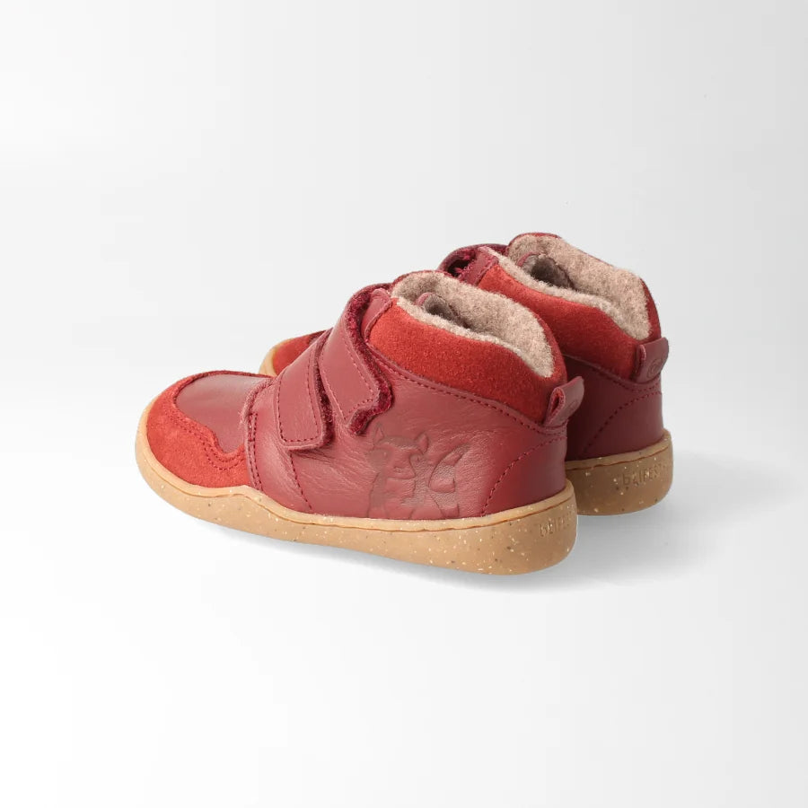 Barfußschuh bLIFESTYLE StreifenhörnchenSTYLE KIDS – bordeaux