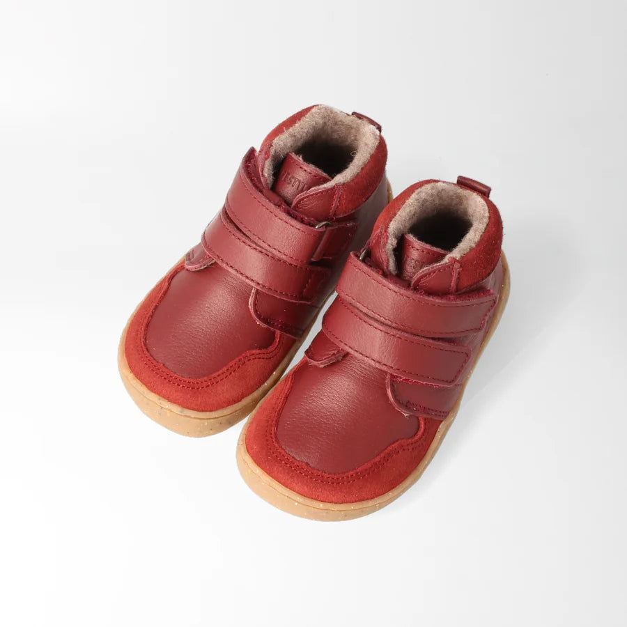 Barfußschuh bLIFESTYLE StreifenhörnchenSTYLE KIDS – bordeaux